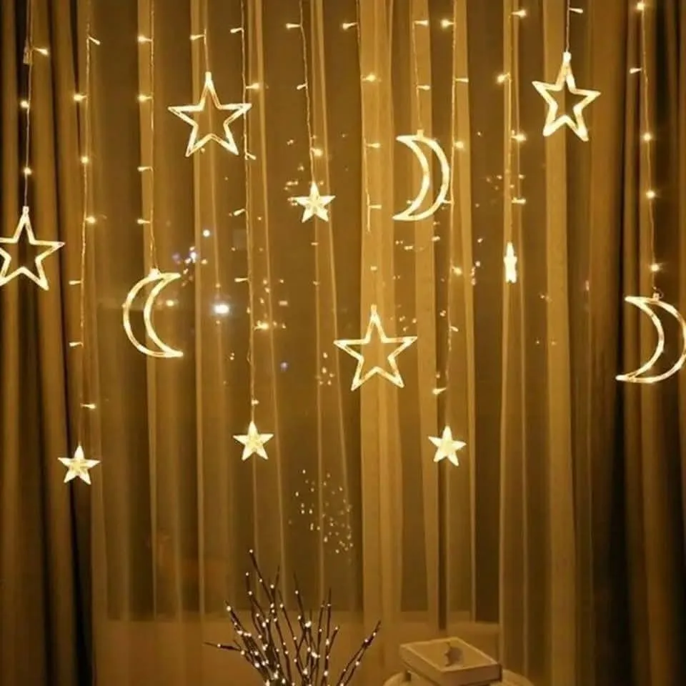 Guirlande LED Ramadan 3.2m - 100 lampes jaunes | Paradis Déco