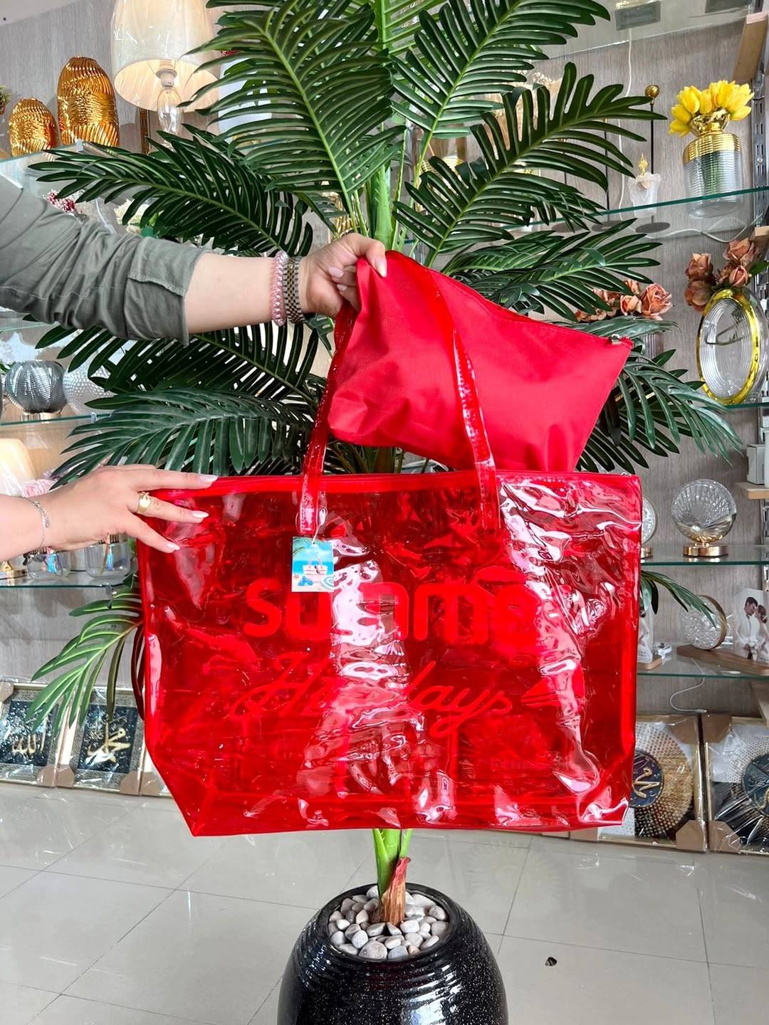 Sac Tote Rouge Hello Summer