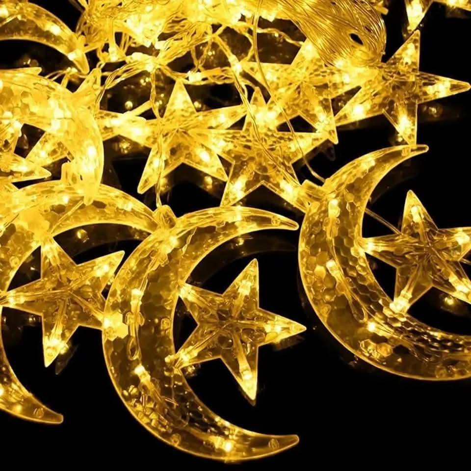 Guirlande LED Ramadan 3 m – Croissants & Étoiles - image 3