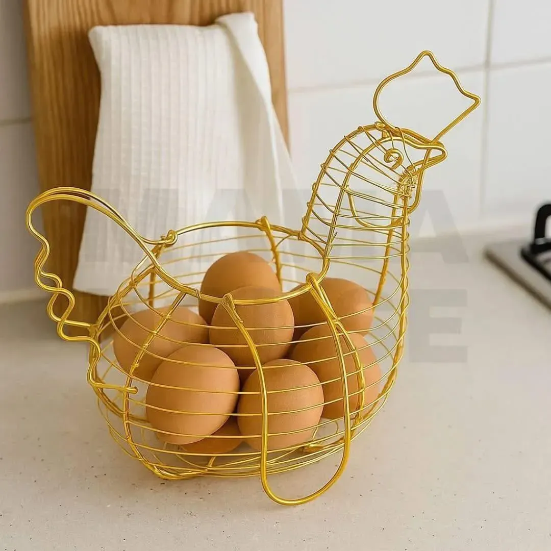 Porte-œufs décoratif en acier - image 1